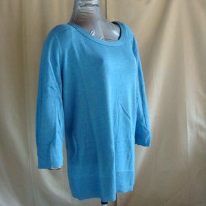 Eddie Bauer Crew Neck 3/4 Sleeve Sweater